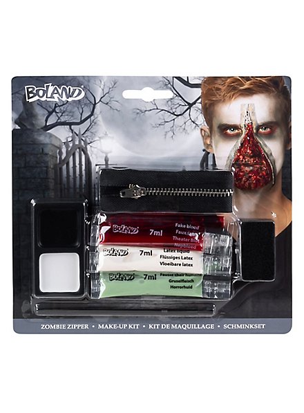 Set De Maquillaje Zombi Con Cremallera