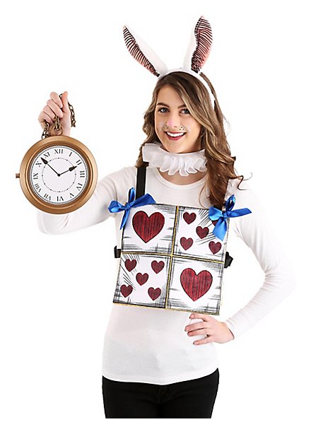 Orologio Vestito Carnevale Coniglio Alice Costume Da Coniglio