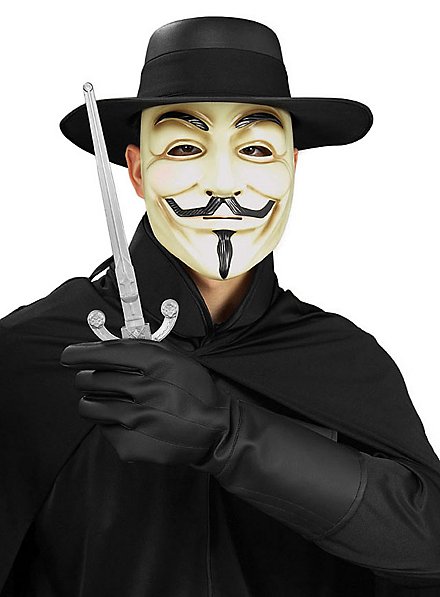 Anonymous Hacker Vendetta Guy Fawkes Face Mask Halloween Fancy - Foto 6