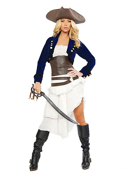 Sexet Piratkommandant Kostume