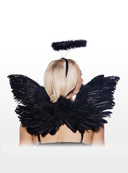 Sexy Black Angel Accessory Set 