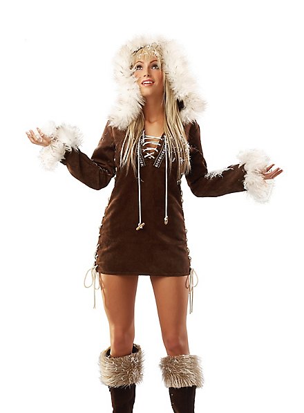 Sexy Eskimo braun Kostüm