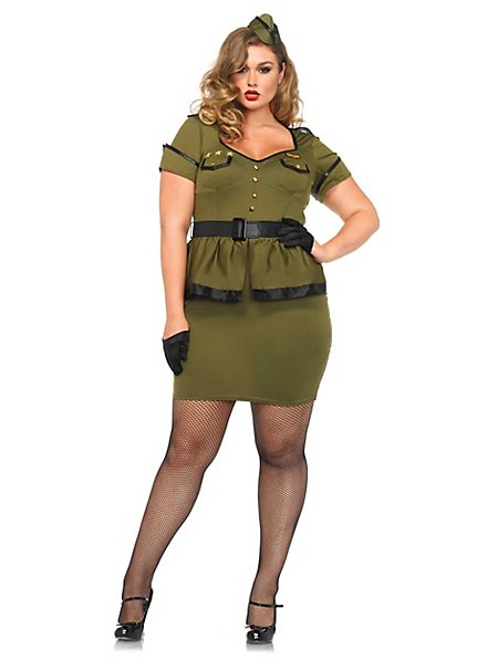 Sexy Pin-up Commander Plus Size Costume 