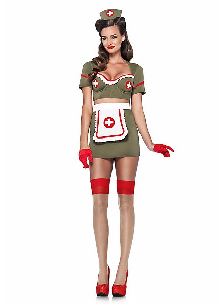 Sexy Pin Up Krankenschwester Kostüm
