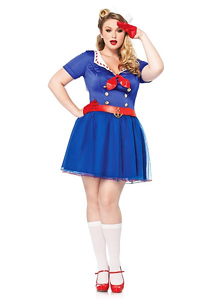 Sexy Retro Sailor Plus Size Costume