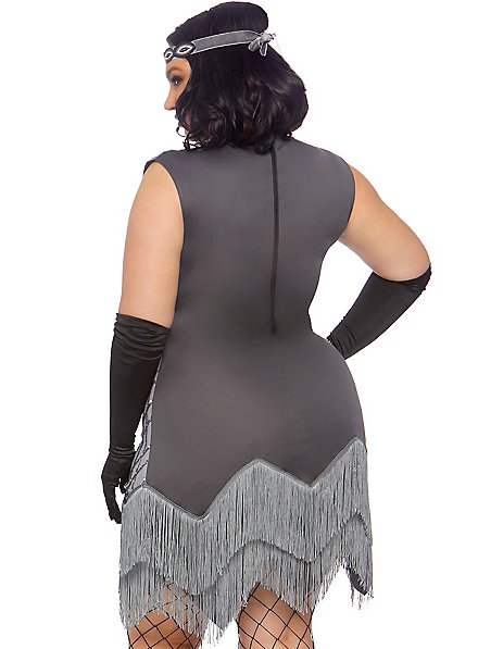 silver charleston dress Chevron Dress  Silver Screen
