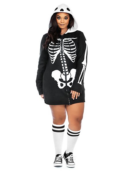 Skeleton XXL hoodie dress