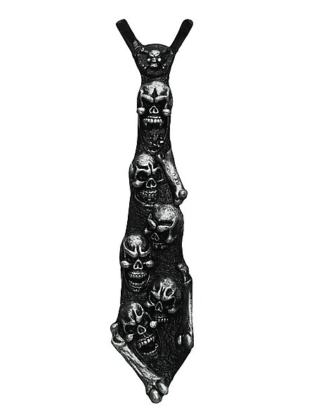 Skelett Krawatte aus Latex