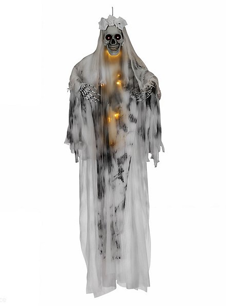 Skelettbraut – Hängefigur mit Sound und Animation