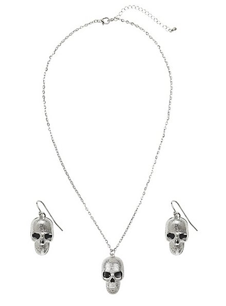 Skull chain with earrings