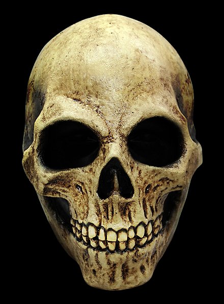 Skull knochenfarben Maske aus Latex