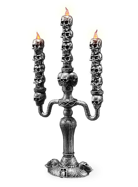Skull LED Candlestick Halloween Decoration
