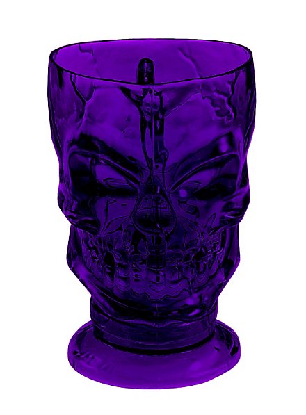 Skull Mug violet Halloween Decoration