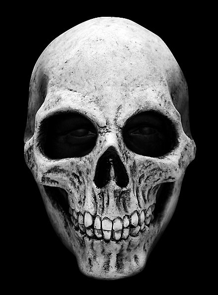 Skull weiß Maske aus Latex