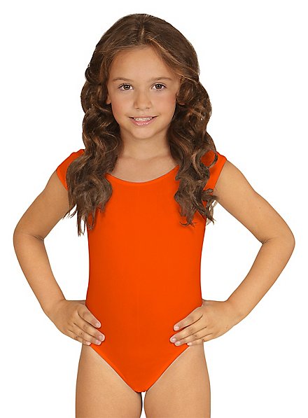 Sleeveless body for children orange