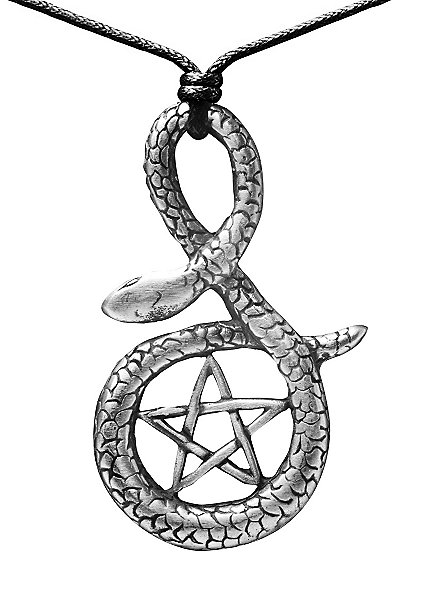 Snake Necklace with Pentagram