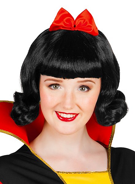 Snow White Wig with Ribbon