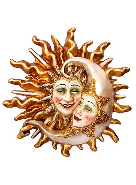 Sole Luna craquele grande Venezianische Maske