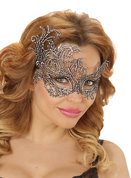 Sølv Blonde Maske Antik