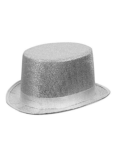 Sombrero De Fiesta Brillante Plateado