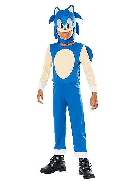 Christmas The Hedgehog Sonic Costume Kids Jumpsuit Mask Gloves Fancy Dress  Set