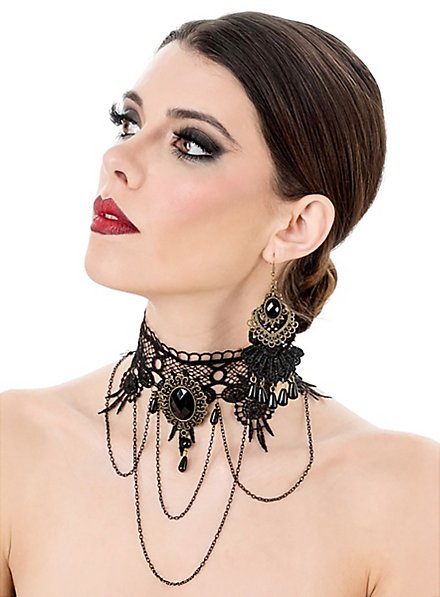 Sort Enke Smykkesæt