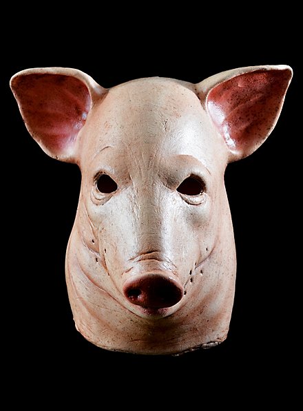 Spanferkel Schweinemaske aus Latex