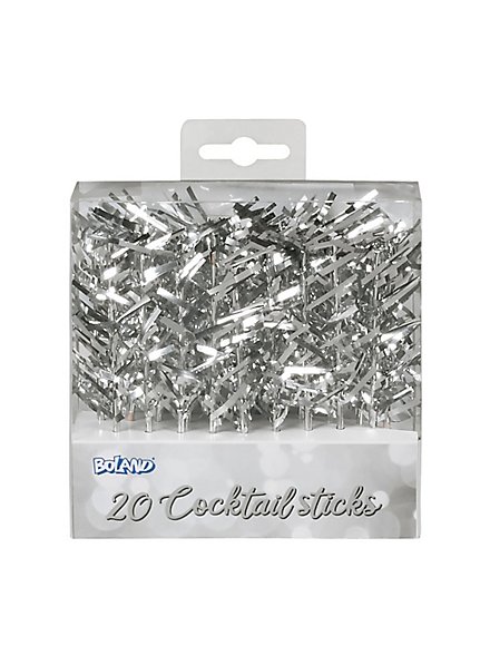 Spiedini da cocktail con orpelli oro 20 pezzi