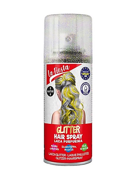 Spray pour les cheveux à paillettes multicolore