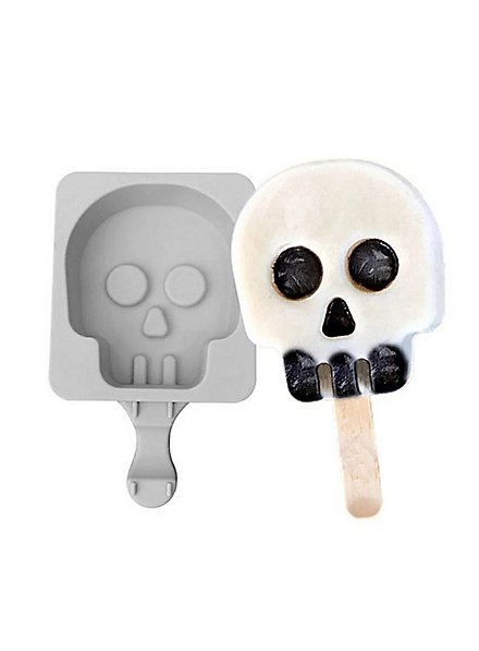 Stampo in silicone a forma di teschio per ghiaccioli
