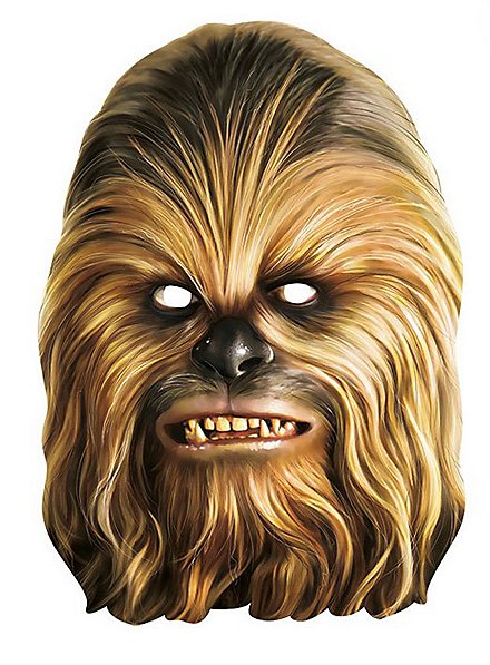 Star Wars Chewbacca cardboard mask