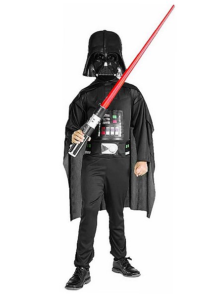 Star Wars Darth Vader Costume For Kids With Lightsaber - Maskworld.com