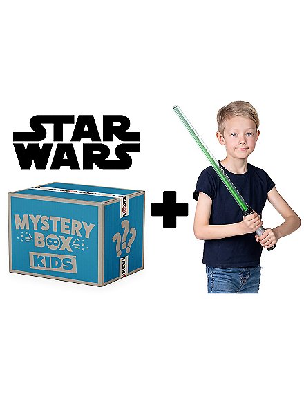 Star Wars Mystery Box für Kinder mit Lichtschwert und 2 Kostümen