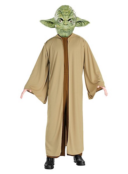 Star Wars Yoda Kostüm für Erwachsene Verkleidung Jedimeister Outfit Herrenkostüm 