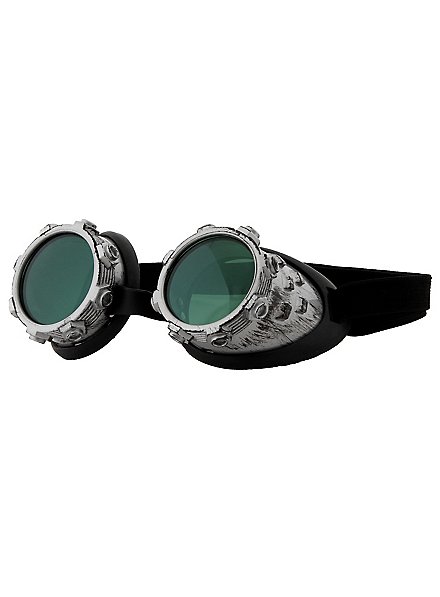 Steampunk Air Pirate Goggles gray green