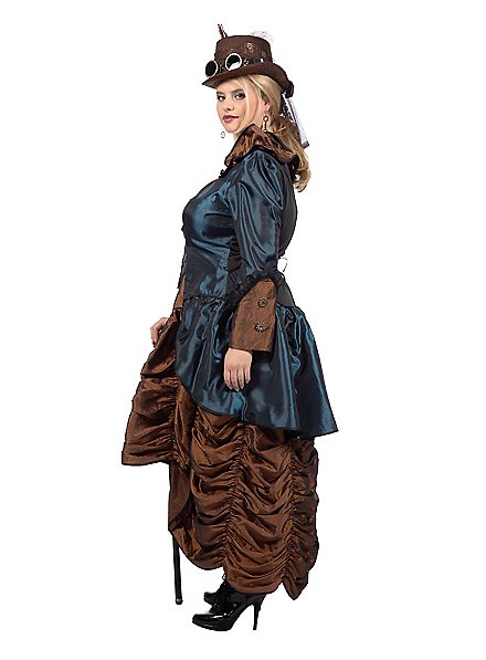 Steampunk Dress Copper Blue - maskworld.com Steampunk Dress Copper Blue - maskworld.com