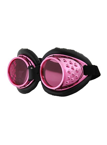 Steampunk Fliegerbrille pink 