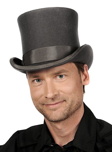 Steampunk Høj Hat Grå