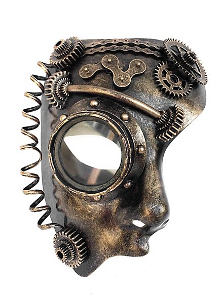 Steampunk mezza maschera android