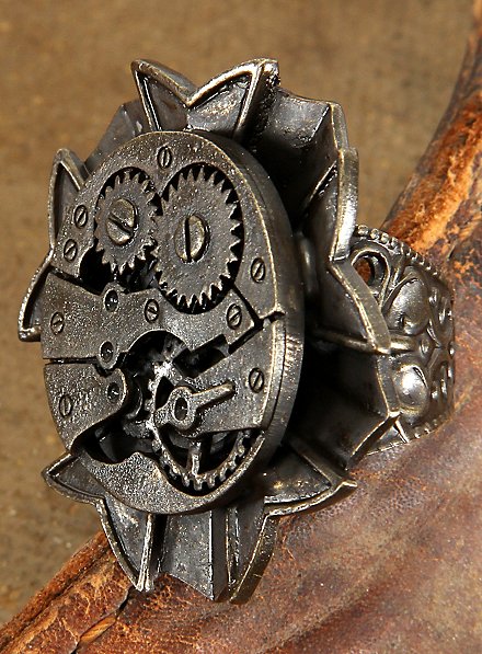 Steampunk Ring Uurwerk Antiek