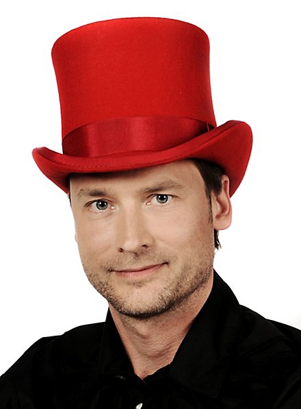 Steampunk Top Hat red 