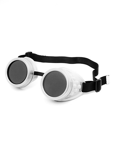 Steampunk Welder Goggles white 