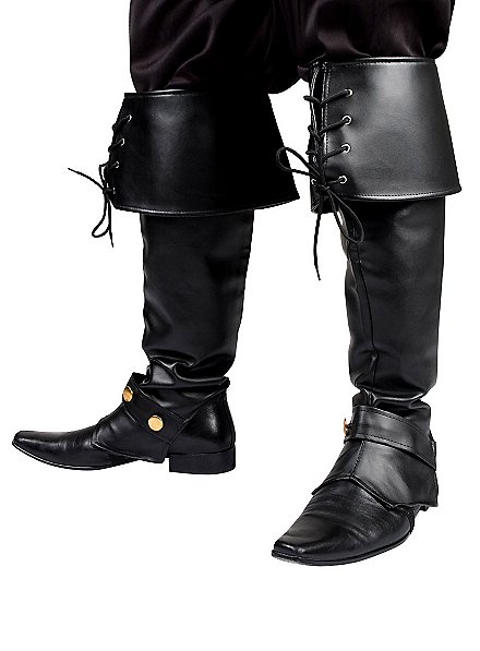 Weihnachtsmann 1567 Stiefelüberzieher Stiefelstulpen schwarz mit Fell 