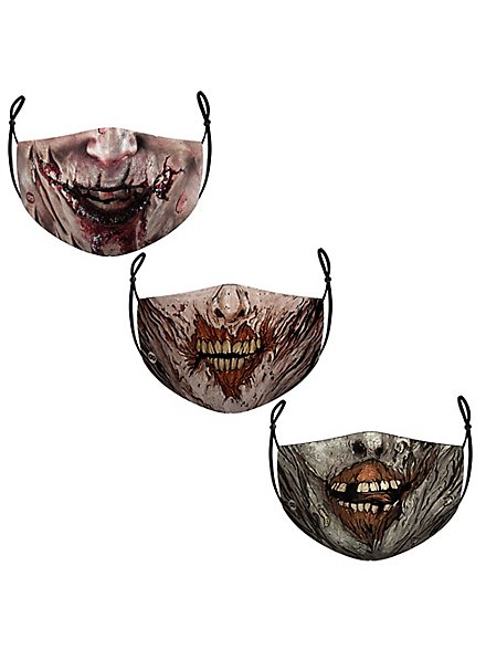 Stoffmasken Sparpack Zombies