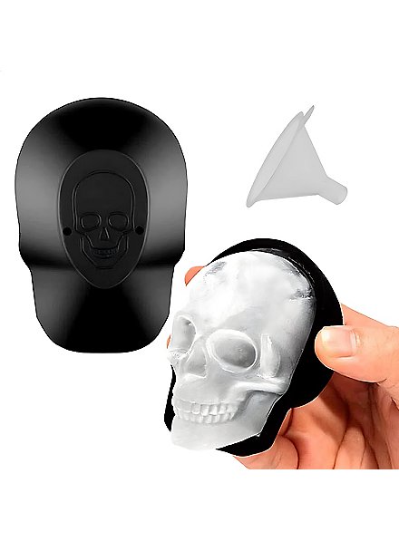 Stor Kranium Silikonform Til Isterninger, Chokolade Og Bagning 8,5 Cm