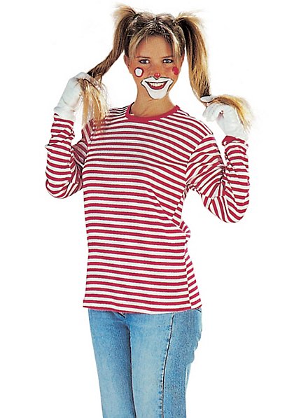 Striped jumper long sleeve red-white