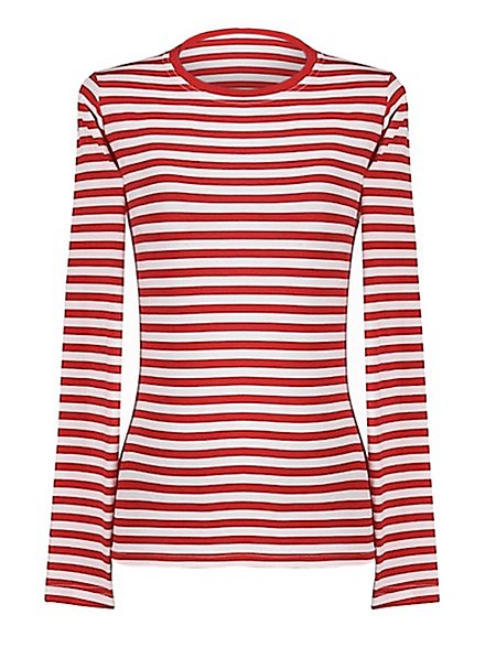 Striped jumper long sleeve red-white