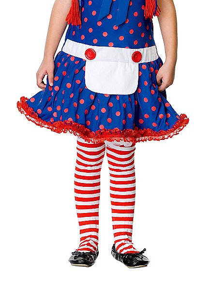 Striped Tights white & red for Kids