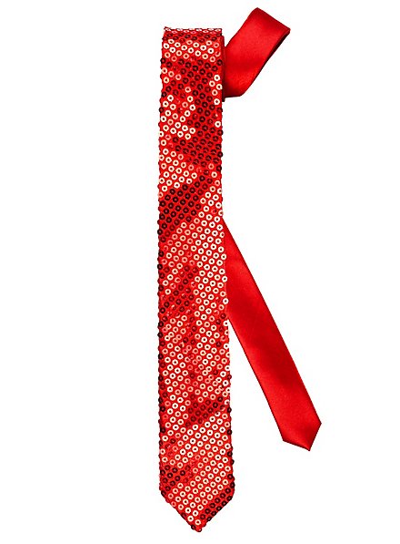 Stropdas Pailletten Rood