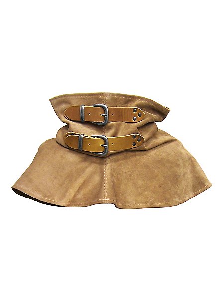 Suede Gorget with Buckles light brown 